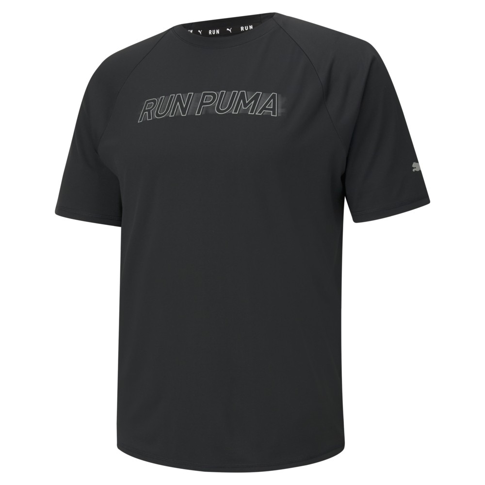 PUMA 慢跑系列Lite COOLadapt短袖T恤(M) 男短袖上衣 52022001 黑色
