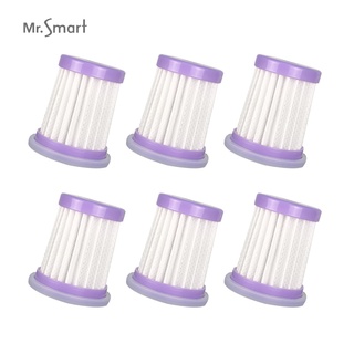Mr.Smart 小紫塵蟎機 一二代通用 專用濾網 HEPA 濾心 濾網 最新版 6入組