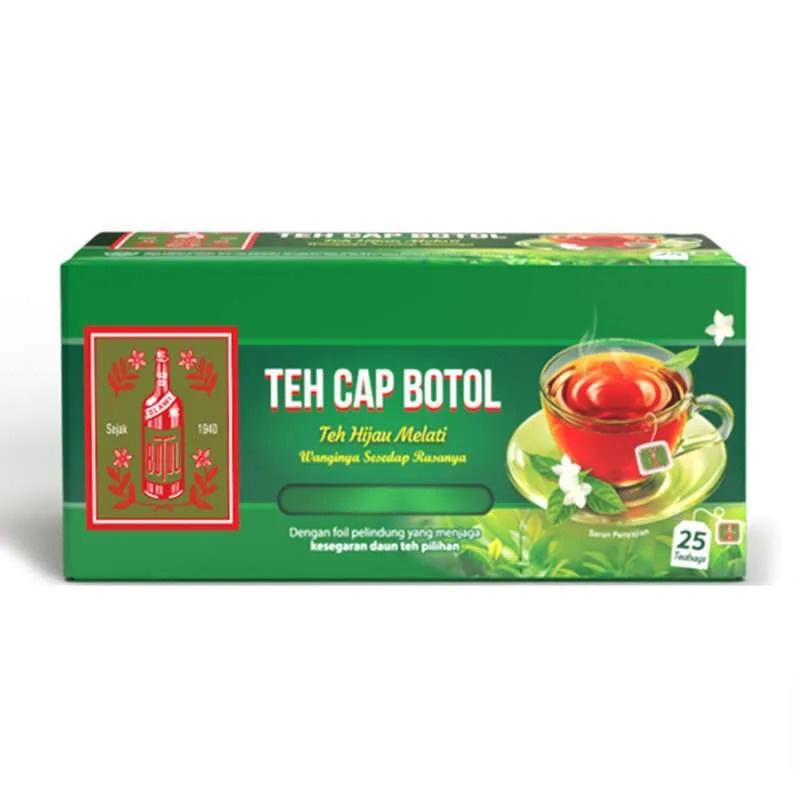 Teh Hijau Celup Cap Botol Aroma Melati 印尼 綠茶包 25PCS