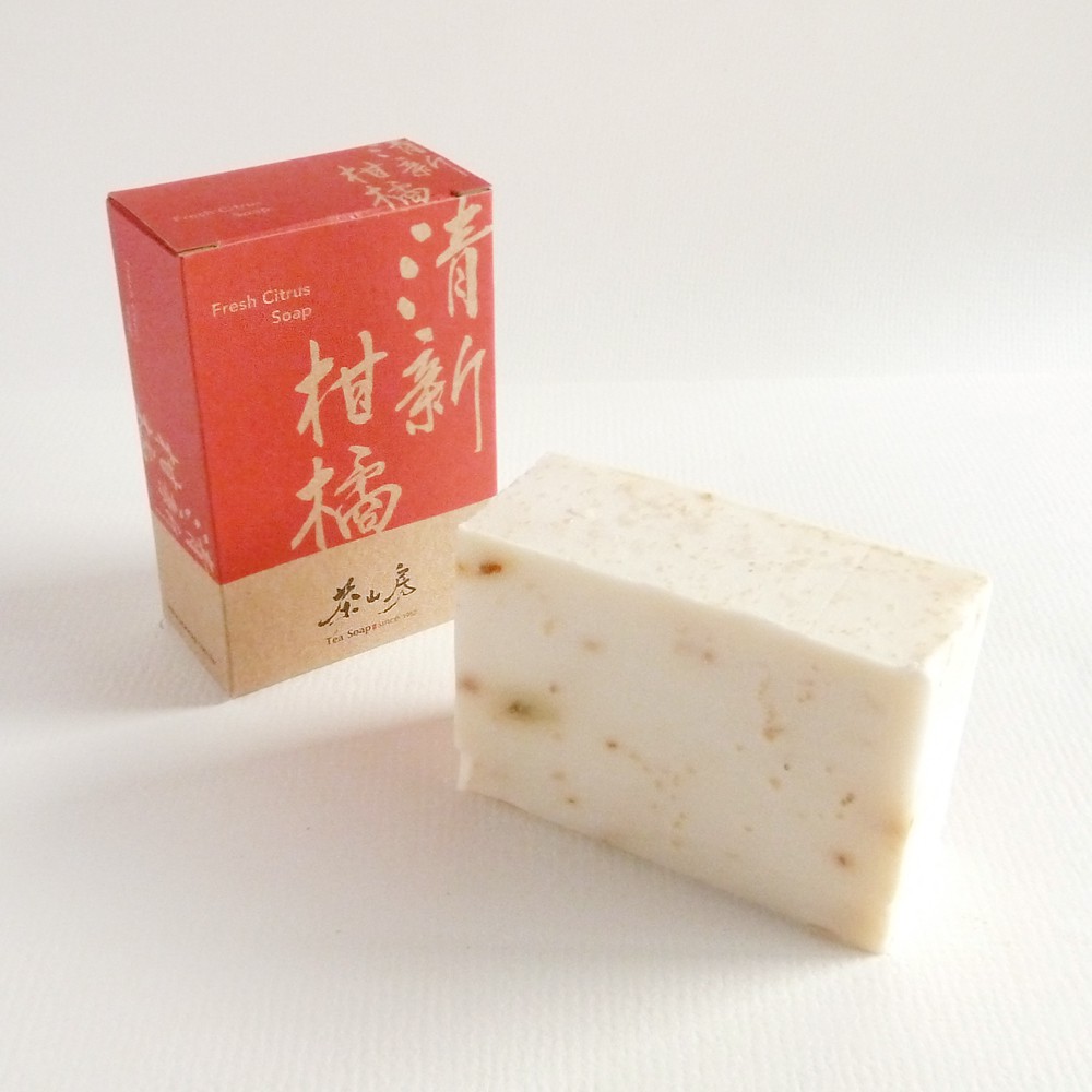 【茶山房】清新柑橘皂 手工皂100g 水果香氣 舒爽薄荷 全膚質適用