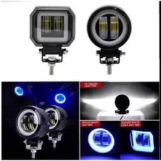 Mata Cree ANGEL EYE 圓形 2 眼 DAYMEKER LED 射燈和 2-LED 射燈箱