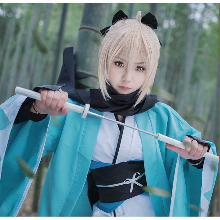 Fate Grand Order 沖田總司fgo 櫻saber Cos假髮 蝦皮購物