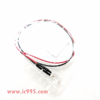 (ic995) 5mmLED紅燈帶線燈珠(2.2-20VDC) #0198