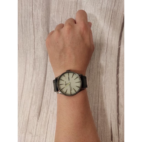 NIXON 正品 新錶玻 牛皮錶帶 二手 男錶 女錶 手錶 作舊 VINTAGE 復古 中性錶