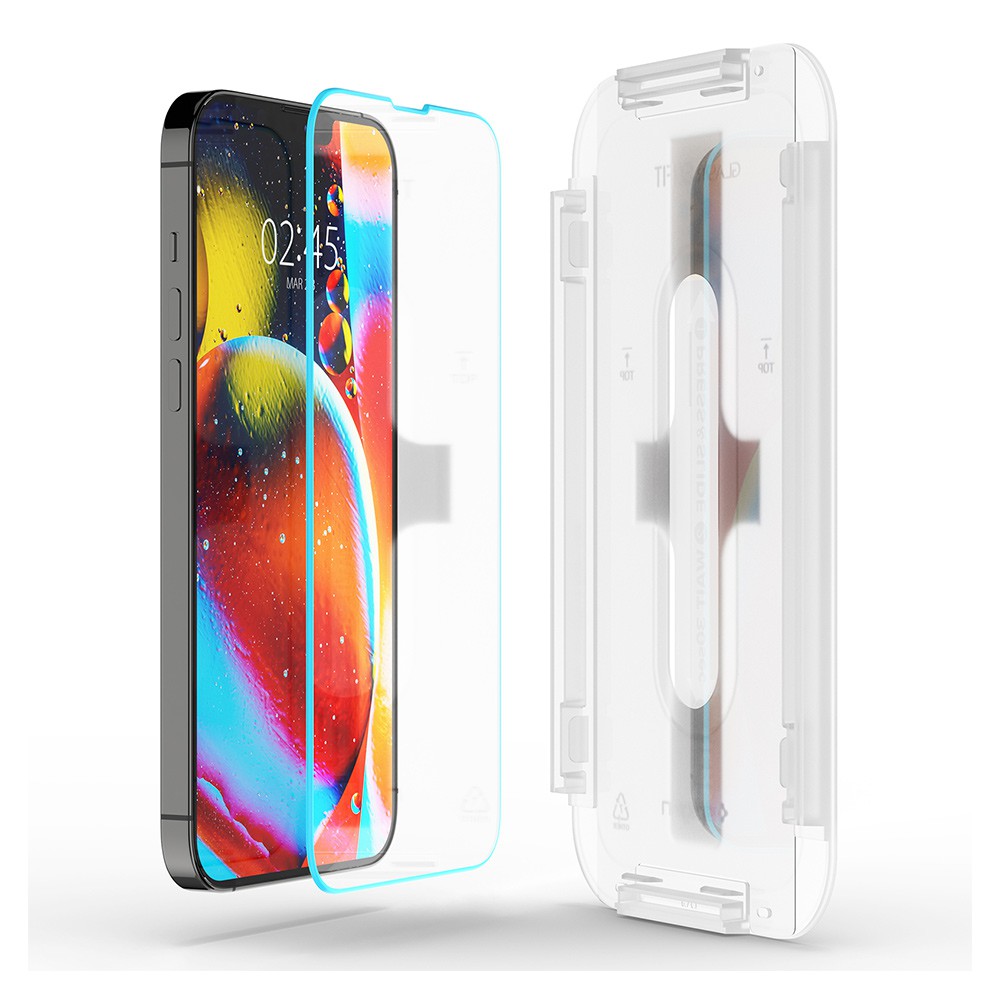 SPIGEN 2021 iPhone13/Pro/Pro Max_tR EZ Fit 抗藍光玻璃保護貼x2入 廠商直送