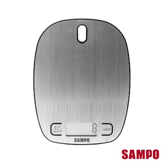 【SAMPO聲寶】不鏽鋼料理秤(BF-Y2102CL)｜最大秤重10kg 掛勾孔設計 烘焙秤 咖啡秤