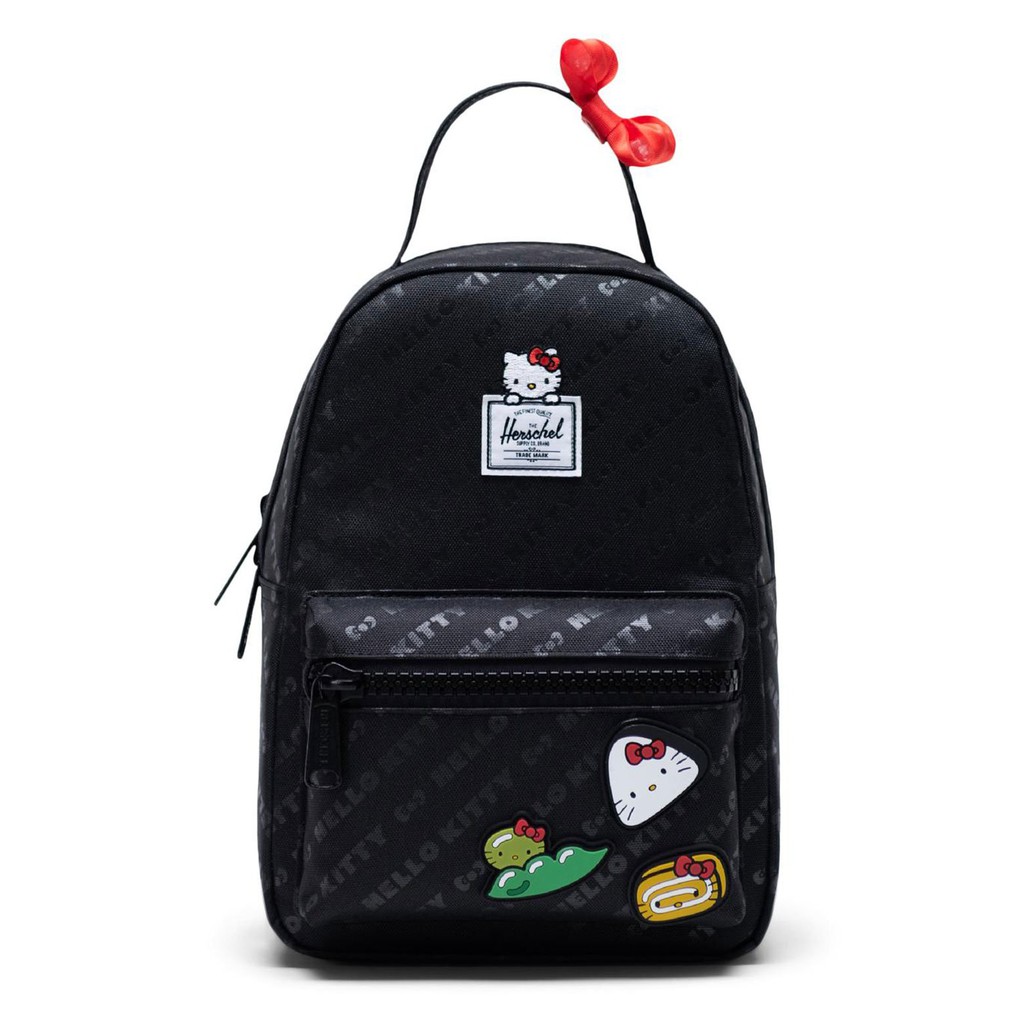 Herschel Nova Mini 迷你 Hello Kitty 聯名 黑 便當 飯糰 尼龍 凱蒂貓 小包 後背包