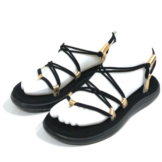 TEVA VOYA INFINITY METALLIC 夾腳羅馬織帶涼鞋 絨腳床 黑金TV1097852BKGD 台灣貨