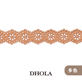 DHOLA｜【10色 - 寬18mm鐳射花形紱條】鐳射花形絨條 韓國絨 造型絨繩 服飾材料 朵拉手藝材料店