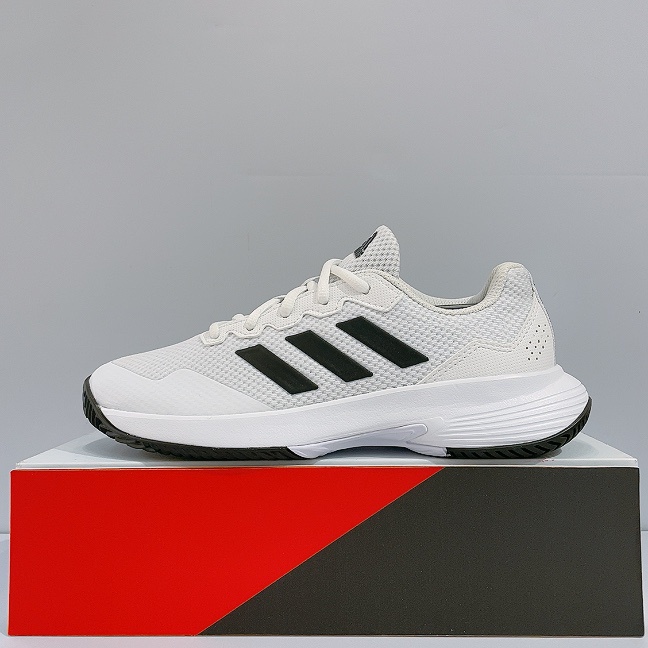 adidas GAMECOURT 2 M 男女款 白色 舒適 透氣 運動 網球鞋 GW2991