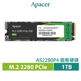 Apacer 宇瞻 AS2280P4 M.2 PCIe 1TB Gen3x4 固態硬碟