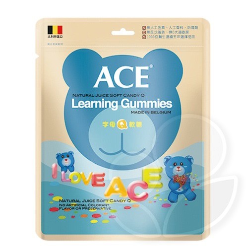 ACE 字母Q軟糖240g【佳兒園婦幼館】