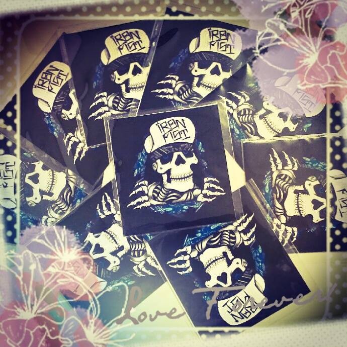 骷髏貼紙 IRON FIST 美國街頭刺青流行品牌 官方貼紙 Skull Stickers