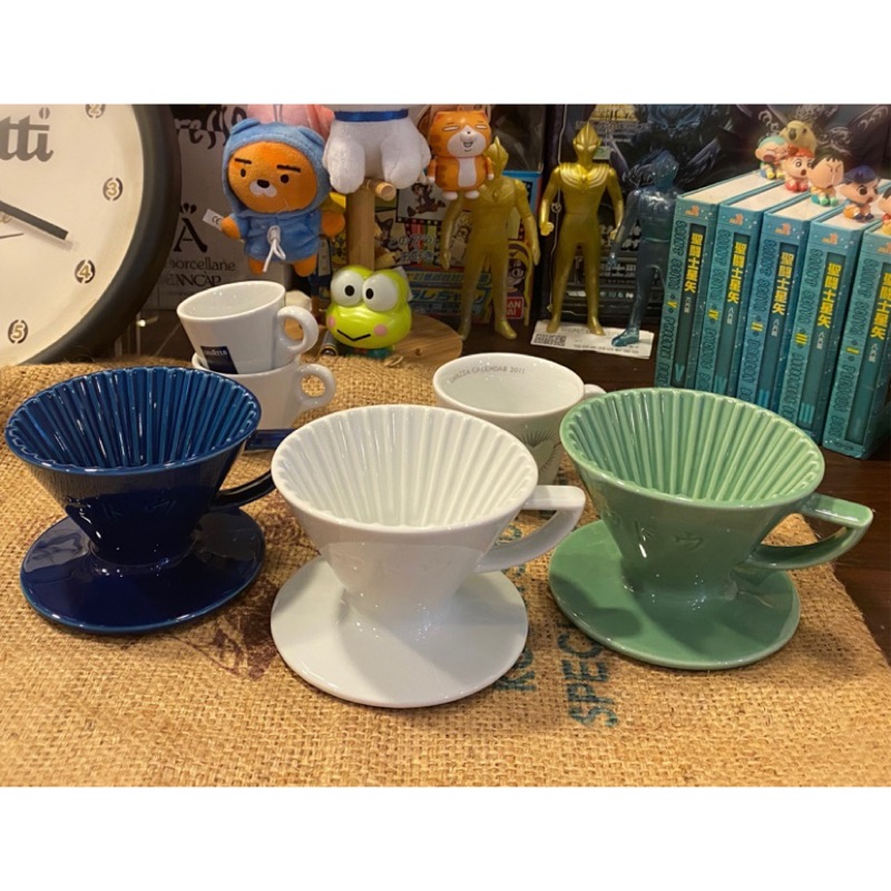 星芒濾杯「極」Kadou&amp;Hasami波佐見燒 -M1錐型手沖咖啡（現貨發售）紺青色（深藍）/明心綠 /晨慕白/吉蛋黃