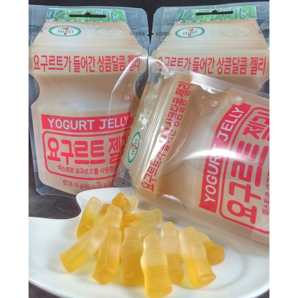 韓國 7-11 限定商品 養樂多軟糖 乳酸口味 養樂多造型 夾鏈袋隨身包 50g/包 空運現貨