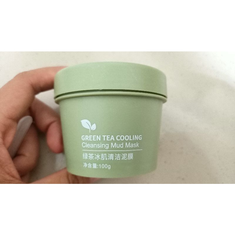 雪柔雅綠茶冰肌清潔泥膜