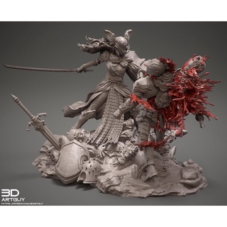 Tazo工坊[3D]女武神 場景 3D列印模型