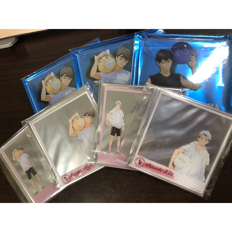 （拆檢現貨）排球少年 文房具 宮治/影山飛雄杯墊 宮治/北信介透卡