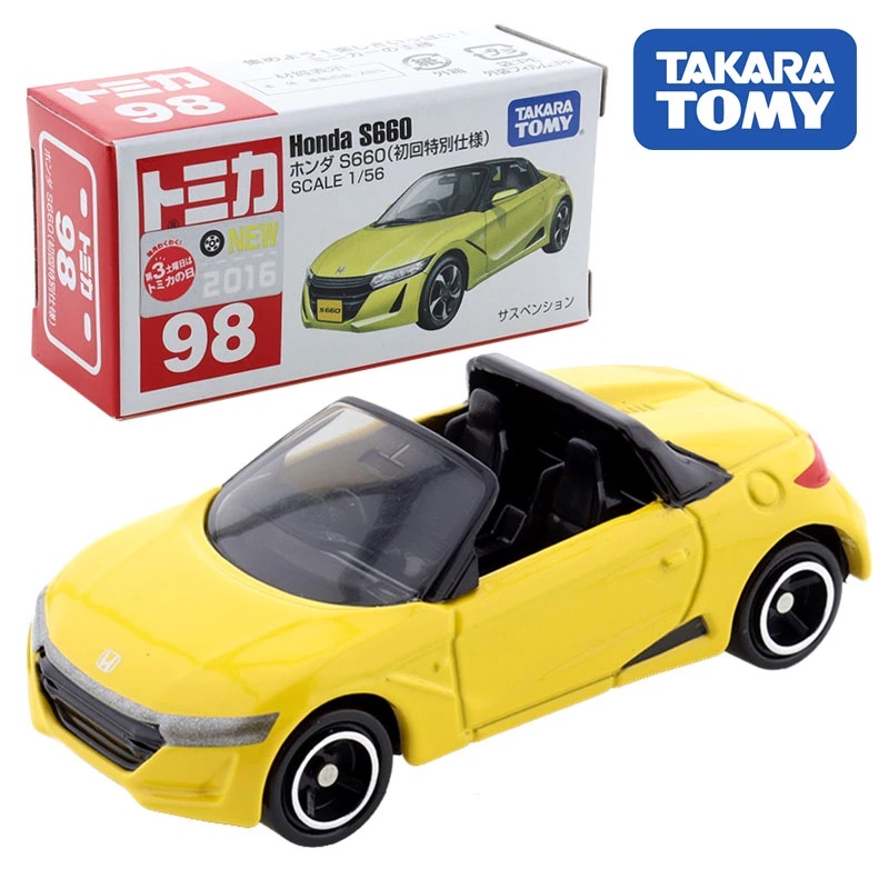 ☆勳寶玩具舖【現貨】TOMY 多美小汽車 TOMICA #98 本田 Honda S660(初回特別仕樣)