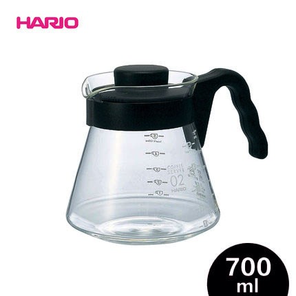 好評到貨~(附發票) HARIO V60系列 好握 VCS-02B 玻璃壺 咖啡壺 手沖下壺 700ml