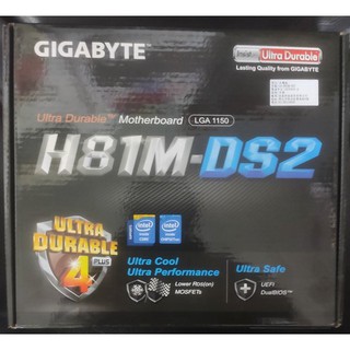 @淡水硬漢@ 主機板 H81晶片 DDR3 1150腳位 Intel GIGABYTE 技嘉 H81M - DS2