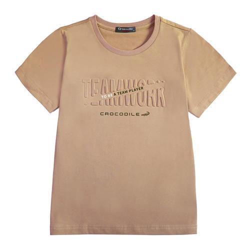 Crocodile Junior『小鱷魚童裝』539404立體鋼印文字T恤   Ggo(G購)