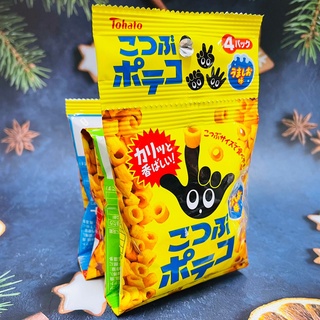 日本 Tohato 東鳩 四連玉米脆果 米果 40g / 四連迷你手指圈圈餅-鹽味 64g