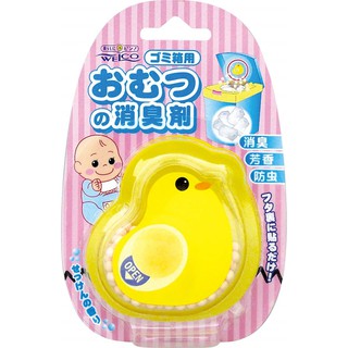 【日本製】WELCO 小雞造型垃圾桶除臭驅蟲芳香劑 香皂香味 黏貼式 1卡1枚入