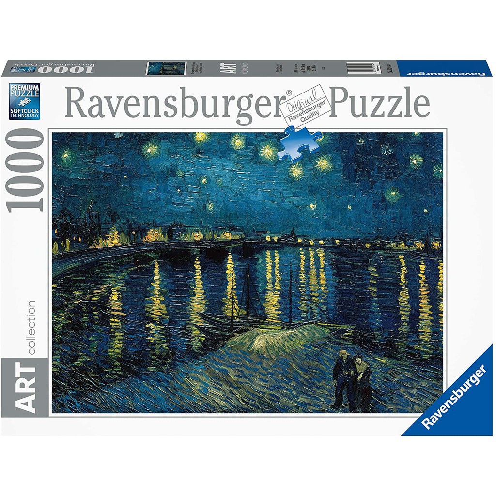 【現貨在台】正版德國維寶Ravensburger ART 梵高 隆河星夜1000片拼圖 #15614