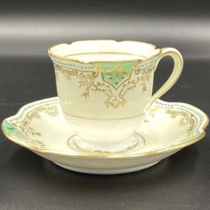 日本Noritake則武古董級手繪華麗咖啡杯組（6845-1-4-12）110ml