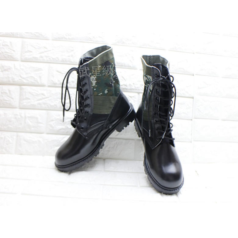 台南 武星級 國軍 軍靴 厚底 數位綠(軍鞋 大頭皮鞋 馬靴 馬丁靴 生存遊戲