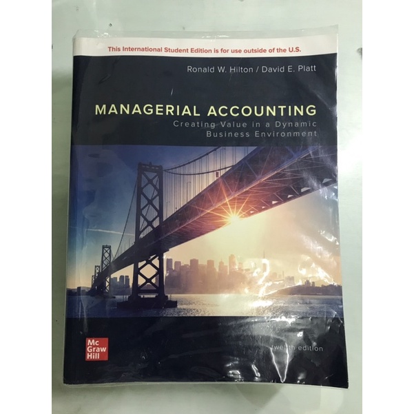 managerial accounting 12版 管理會計 第十版