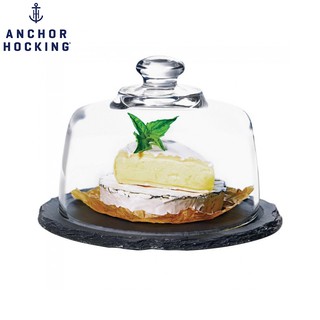 美國anchor 安佳 石板蛋糕盤(小) 玻璃蓋 點心盤 ins風 石板盤 起司盤