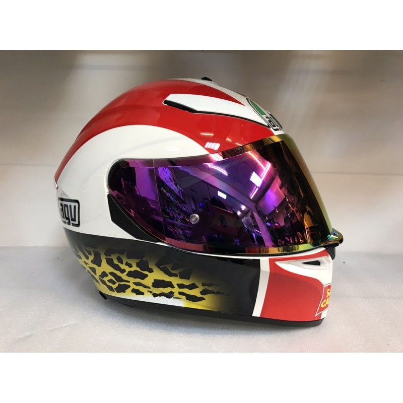 agv 大里特約商moto2輪館-K1 K3SV K5極光電鍍片-買鏡片送鏡片貼紙組(可代客安裝)