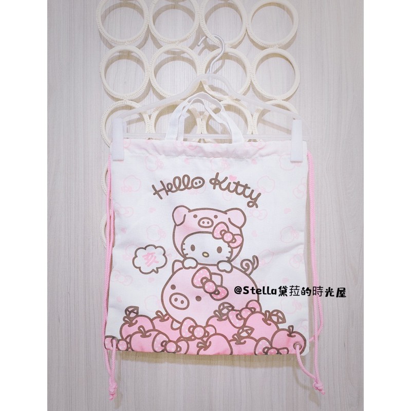 ［全新］7-11 Hello Kitty  豬豬束口袋 背包
