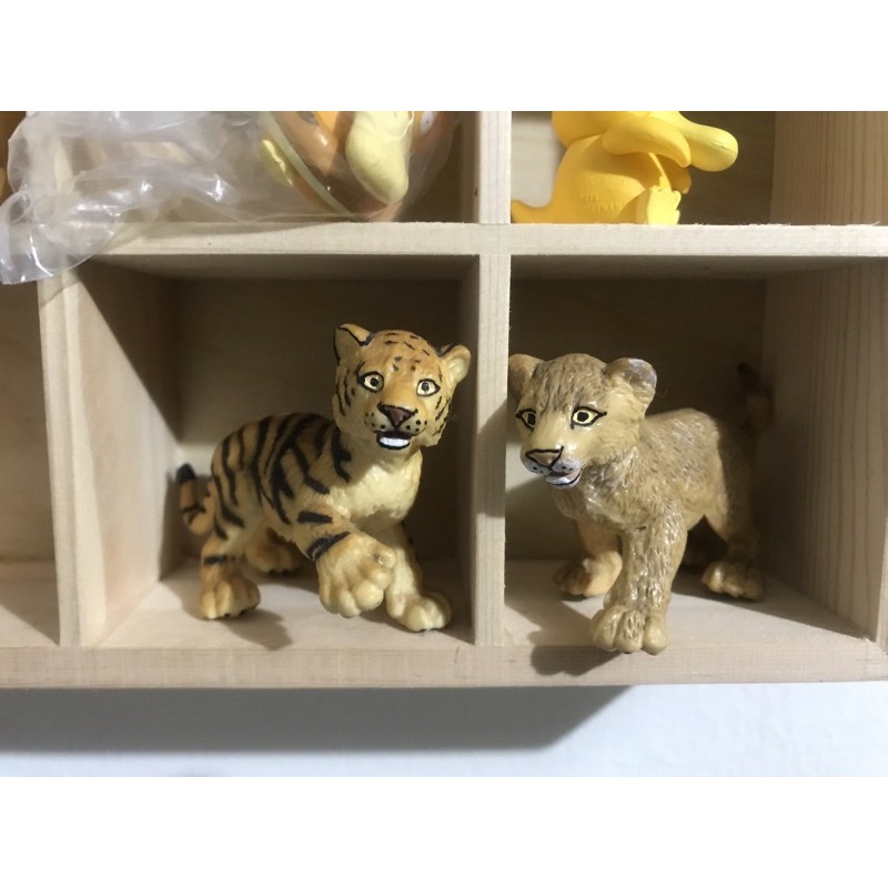 六福村 動物模型  公仔 獅子 老虎