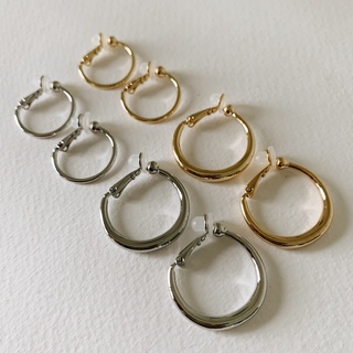 【現貨】(夾式)正韓 最實搭 鍍14K金 圈圈 細圈 夾式 耳環【KT Accessories】小圈圈
