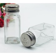 【大正餐具批發】台灣製 方形 玻璃調味罐 胡椒罐 鹽罐 調味罐