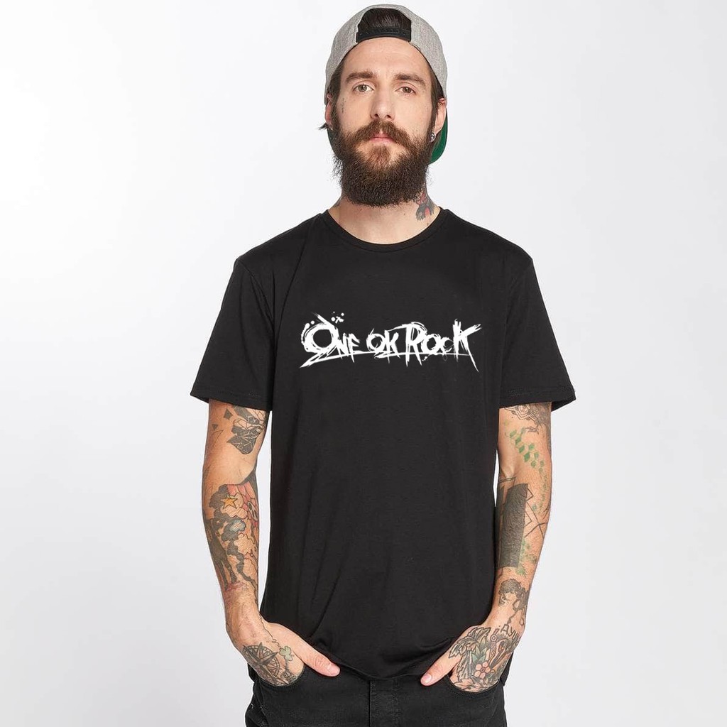 【快速出貨】ONE OK ROCK Logo 短袖t恤 黑色 日本 金屬 龐克 搖滾 樂團 短T 潮T 班服