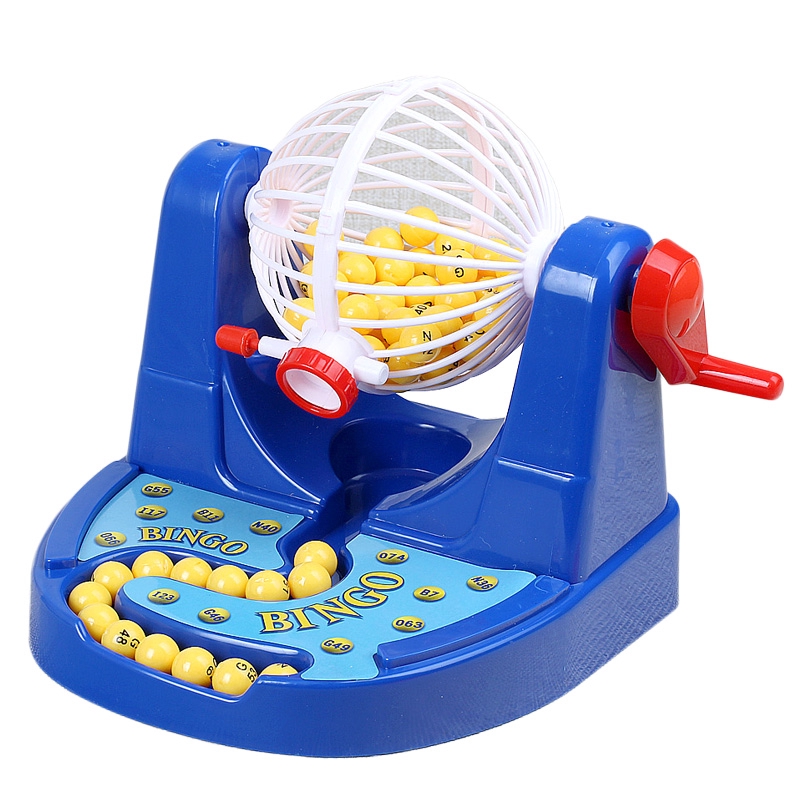 【桌遊志】Bingo賓果遊戲機 搖獎機 模擬彩票抽獎機 親子趣味益智桌面玩具