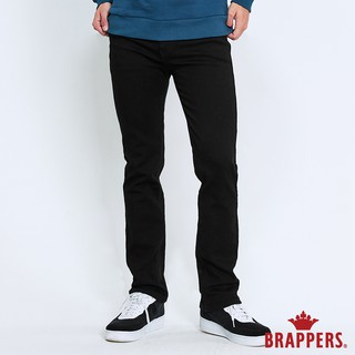 BRAPPERS 男款 彈性保暖直筒褲-黑