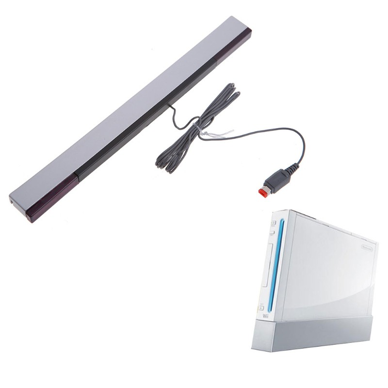 任天堂wii Wii U的新型實用有線傳感器接收杆和usb電纜充電線 蝦皮購物