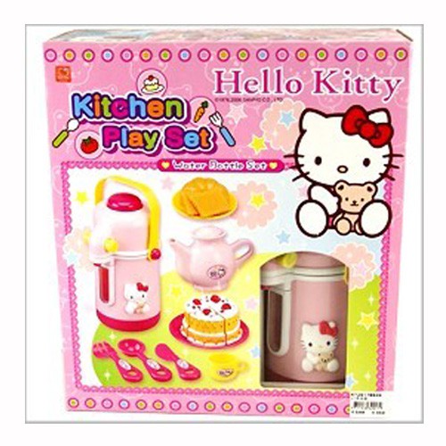 小猴子玩具鋪~~全新正版㊣三麗鷗授權《Hello Kitty家家酒》HELLO KITTY茶具組.特價490元