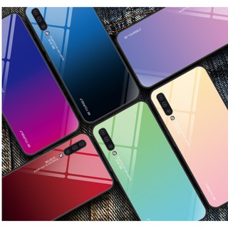 三星A8S手機殼漸變玻璃A9star超薄防摔2018A7 A9創意A6plus保護套2018 A8 PLUS