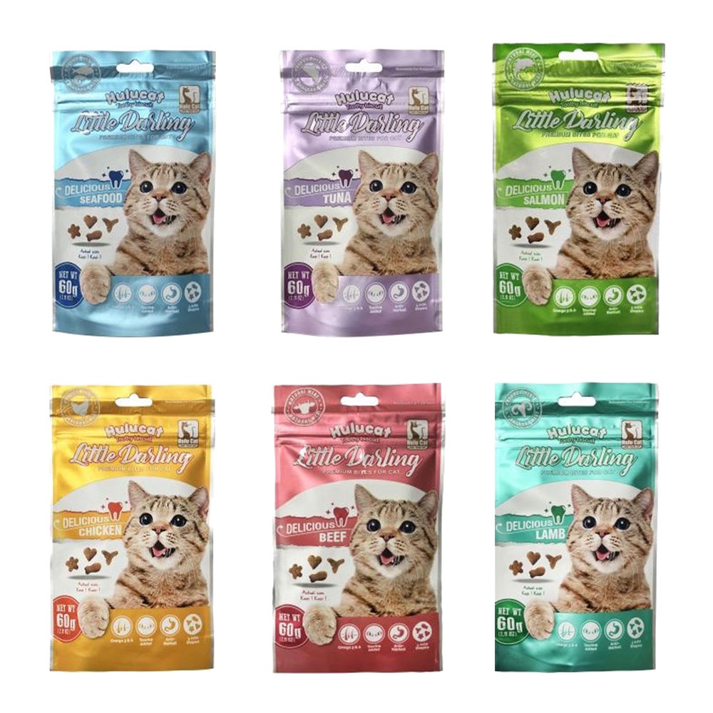 ★Petshop寵物網★Hulucat 卡滋化毛潔牙餅 60g 150g貓餡餅 貓零食