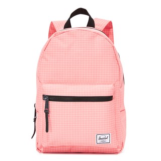 Herschel Supply Grove XS 中小型 草莓粉紅 方格白線 金屬拉鍊 女生 帆布 尼龍 後揹包 現貨