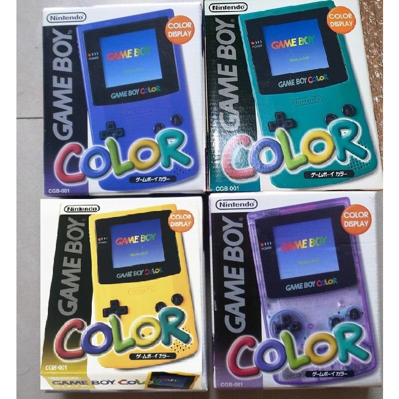 日本原裝任天堂 彩色GAME BOY主機 GBC盒書全 GAMEBOY遊戲機