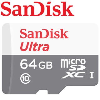 【公司貨】SanDisk 64G Ultra microSDXC TF UHS-I C10 64GB 100MB/s