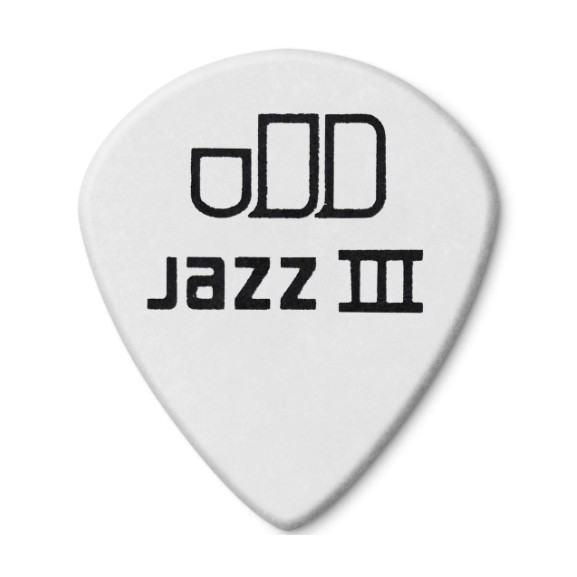 Dunlop Jazz III 白色小烏龜彈片 pick 各種厚度 新手老手均適用 買五送一 公司貨【宛伶樂器】