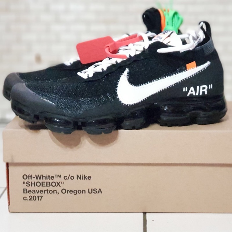 NIKE AIR VAPORMAX X OFF WHITE THE TEN US10限量 聯名 黑